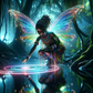 Dall-E Prompts: African Faeries in New York (Digital Download)